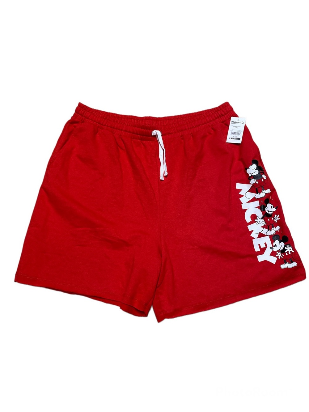 Disney Mickey Mouse Bermuda Shorts Women’s XXXL Red Loungewear Pull On Casual